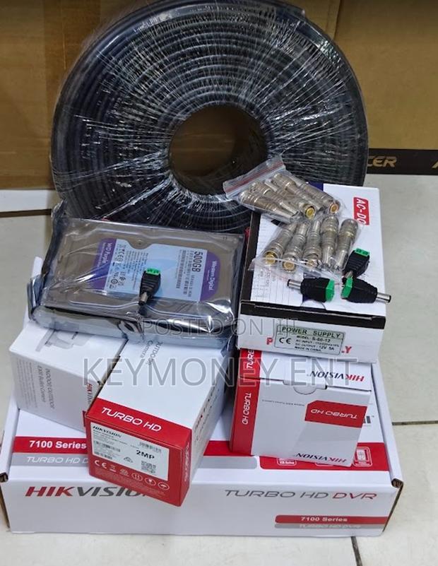 Hikvision 4 Camera 1080p Full Hd System Kit With Dvr, 500gb HDD
