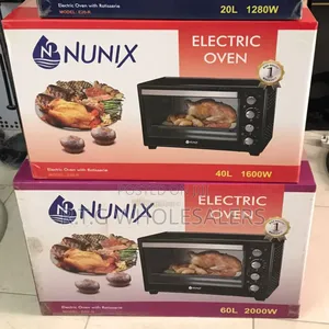 Nunix 20l Electric Rotisserie Oven – 4 Knob Control