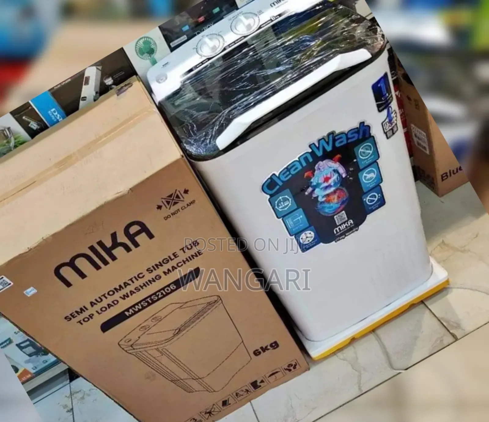 We Also Do Delivery, Mika 6kgs Top Load Washing Machine, Semi Auto
