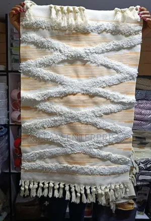 Bohemian Nordic Style Bedroom Rug With Tassels