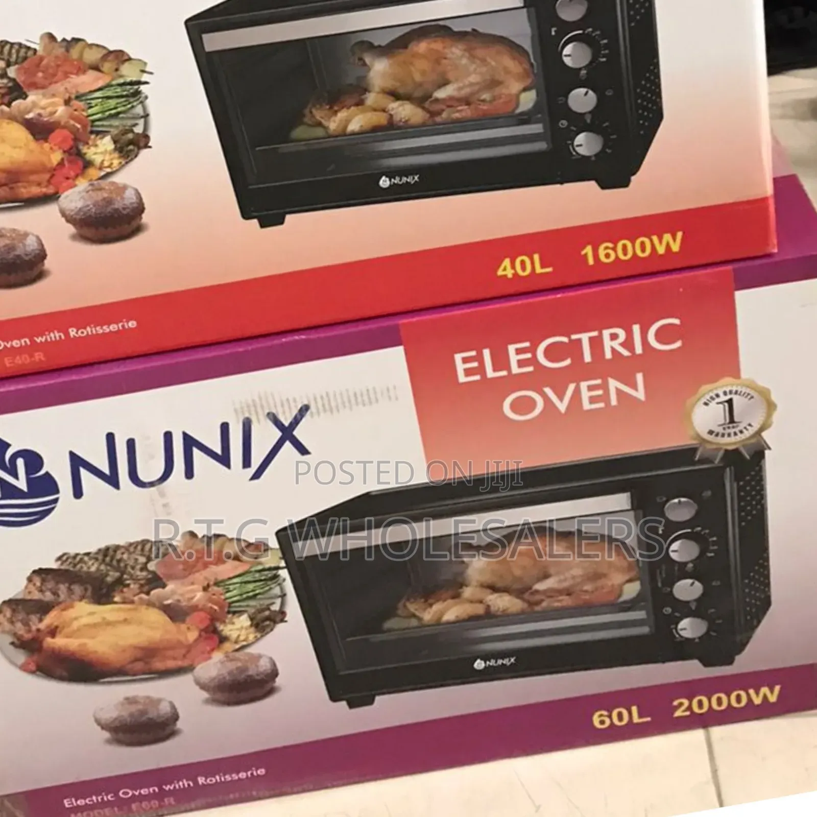 Nunix 60 Litres Electric Rotisserie Oven With Timer