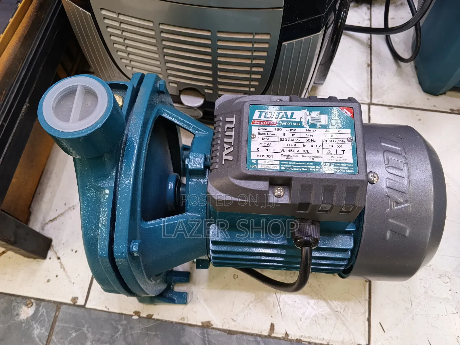 1hp Centrifugal Pump Total