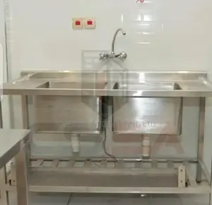 Double Commercial Stainless Steel Sink