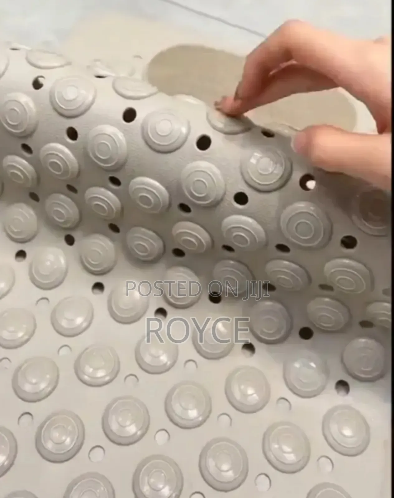Anti-slip Bathroom Mat With Foot Scrub