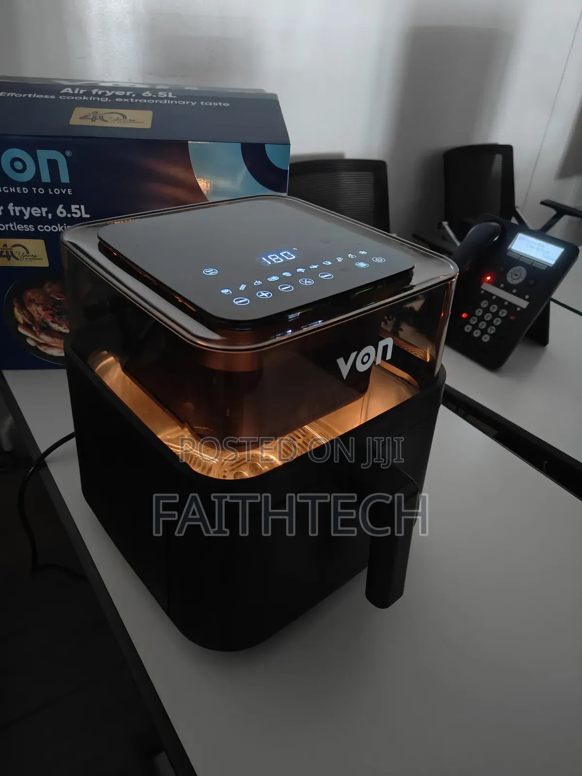 *Von Airfryer 6.5litres Digital Vaf072dck