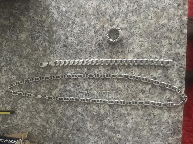 Silver Chain 59gms Bracelet 35gms Ring 27gms - main view