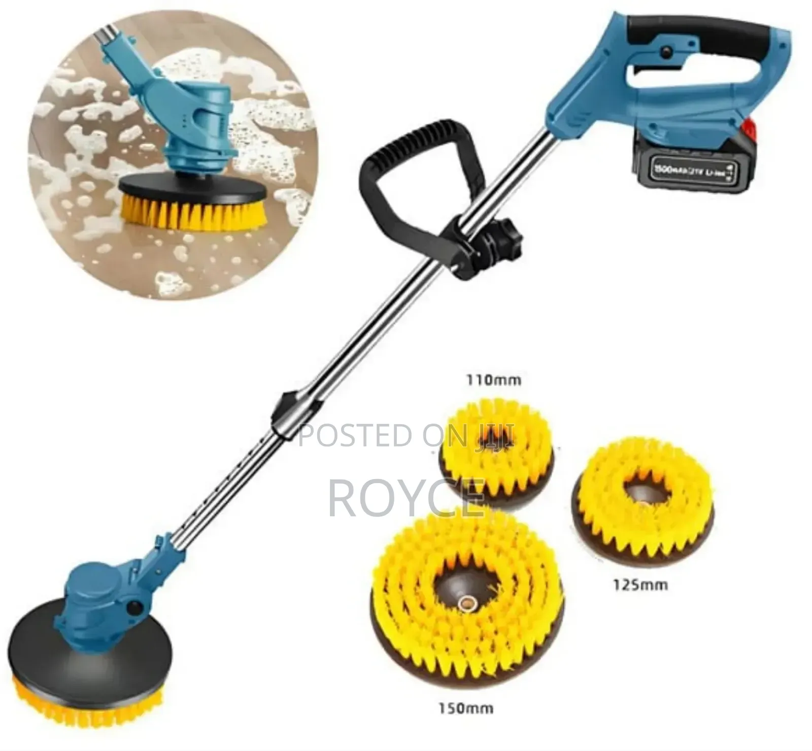 3 In 1 Powerful Electric Spin Scrubber