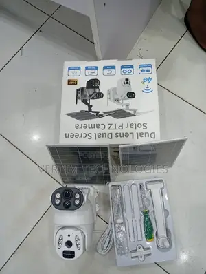 Ubox 6mp 12x Zoom Solar PTZ Camera Dual Lens Dual Screen