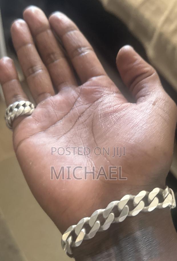 Silver Chain 59gms Bracelet 35gms Ring 27gms - thumbnail 4