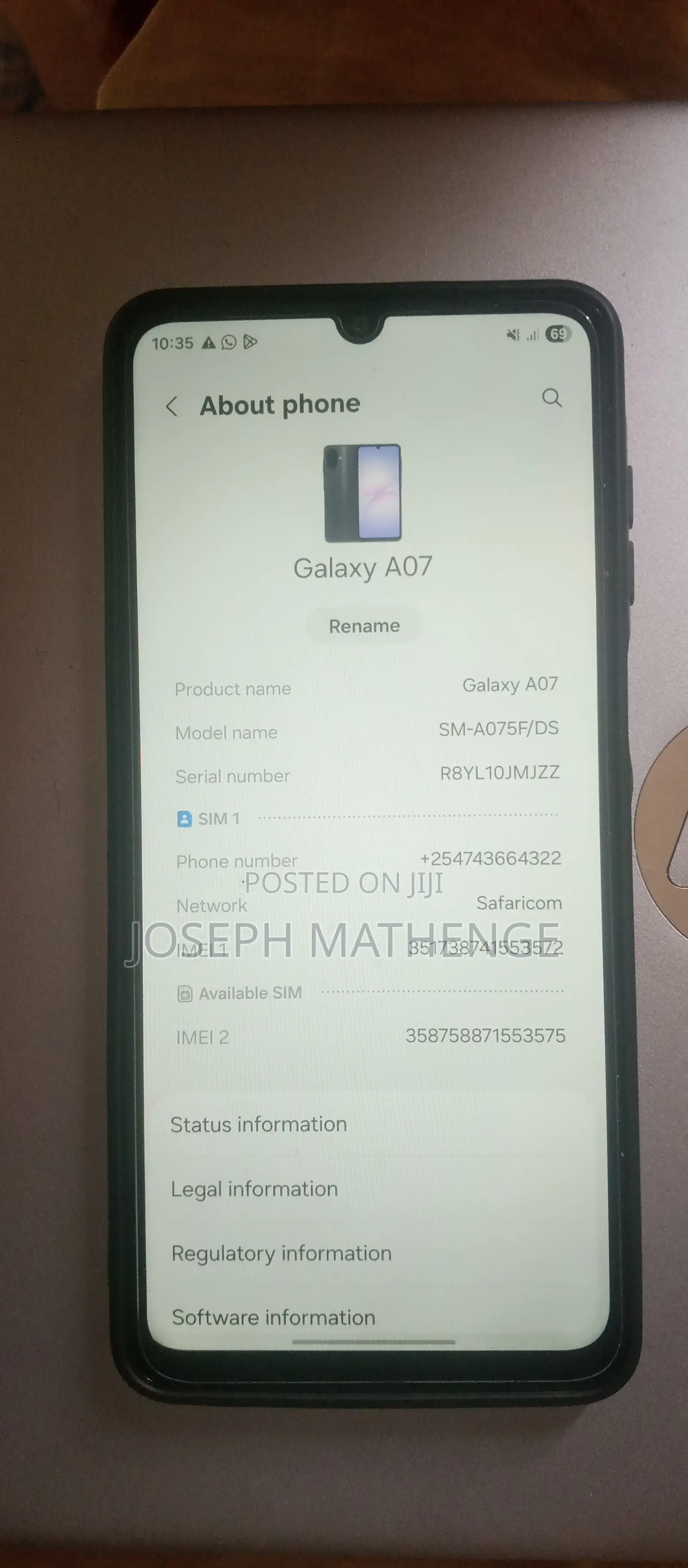 Samsung Galaxy A07 128 GB Black