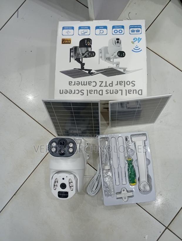 Ubox 4g 6mp Dual Screens/Dual Lens Ubox Solar Camera