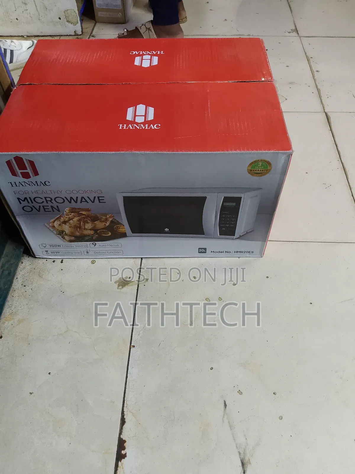 Silver Hanmac 20l Digital Plus Grill Microwave (3 Years Warranty)