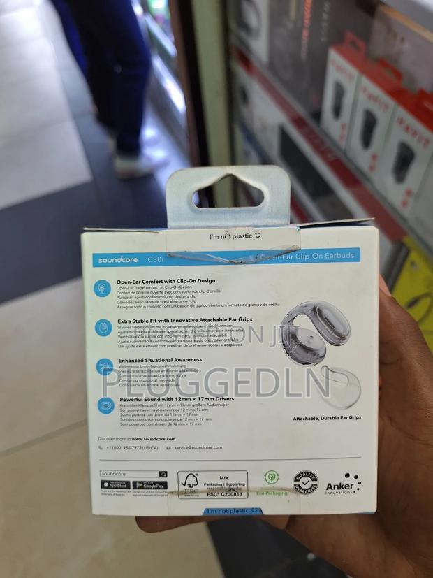 Soundcore C30i Open-Ear Clip-on Earbuds. - thumbnail 2