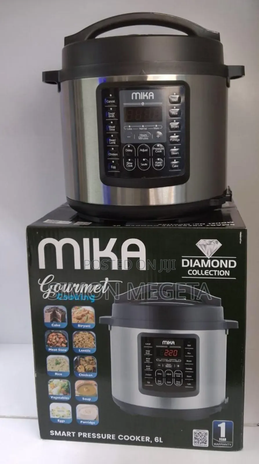 6 Litres Mika Smart Pressure Cooker