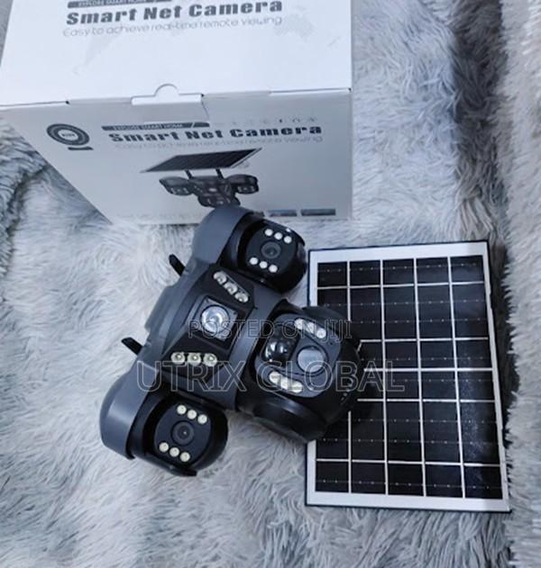Outdoor Solar Wifi Cctv Camera Triple Lens Hd View