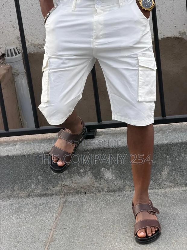 Quality Leather Men Side Pocket Cargo Shorts Available - thumbnail 5