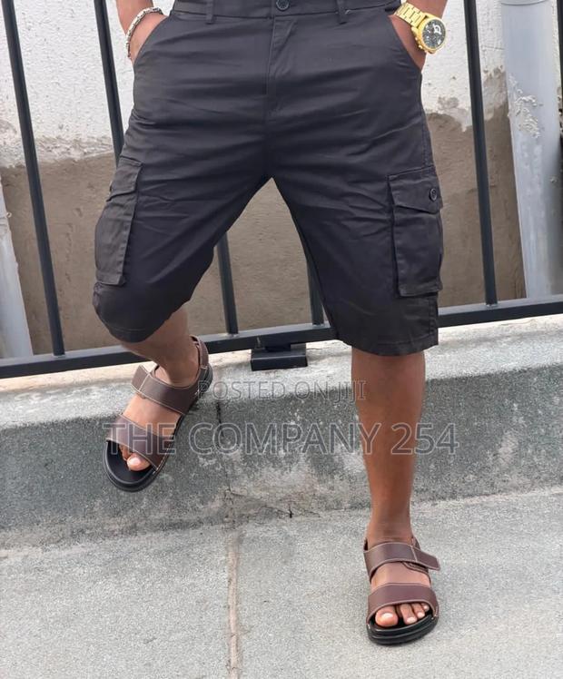 Quality Leather Men Side Pocket Cargo Shorts Available - thumbnail 6