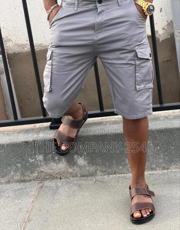 Quality Leather Men Side Pocket Cargo Shorts Available - thumbnail 9