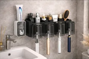 Classic Toothbrush Holder /Toothpaste Dispenser +4cups
