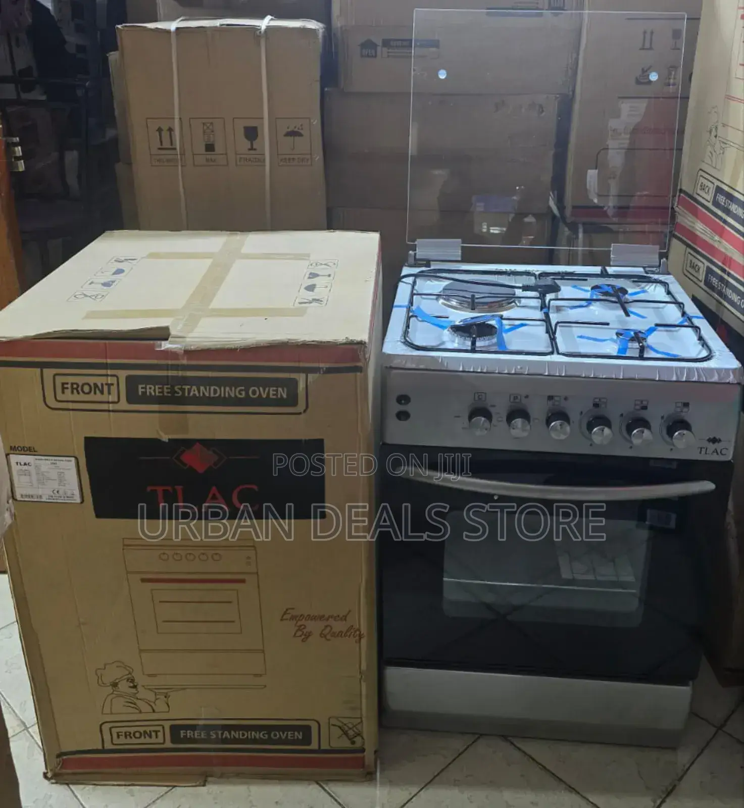 Made in Turkey 60*60 Tlac 3+1 Standing Cooker With Gas Sensor
