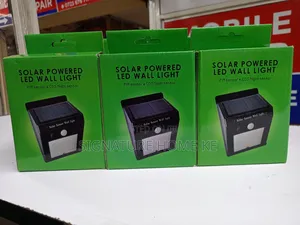 Solar Powered Led Wall Light + Motion Sensor