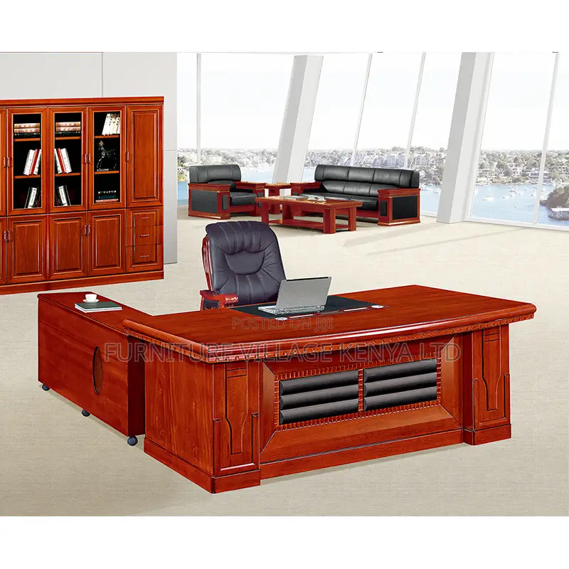 Office Tables; 1.6m Executive L-shaped Office Desk