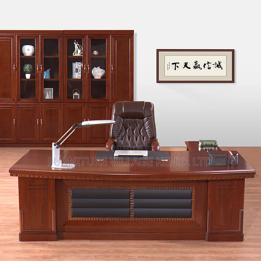 Office Tables; 1.6m Executive L-shaped Office Desk