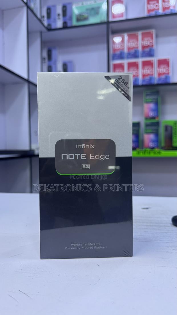 New Infinix Note Edge 256 GB Black - thumbnail 3