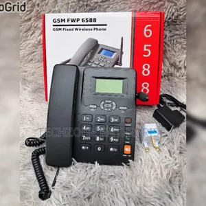 GSM Deskphone 6588 Dual Simcard Rechargeable 