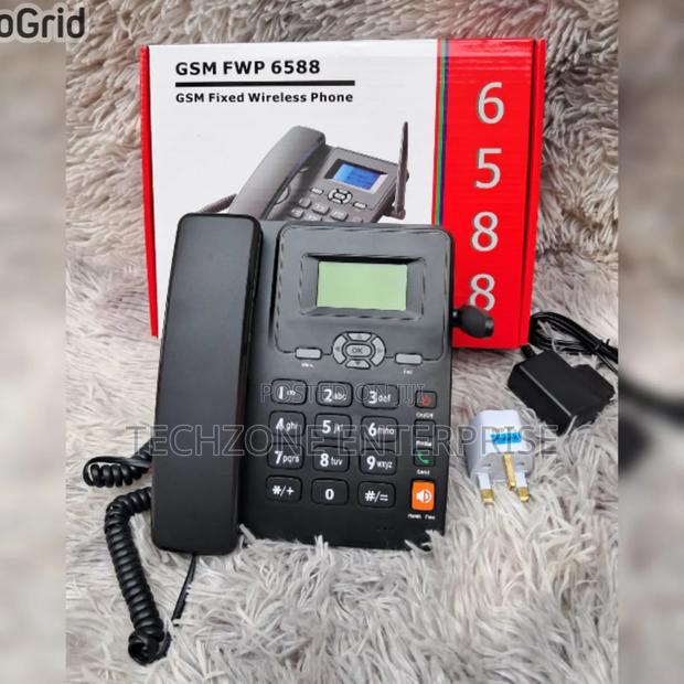 GSM Deskphone 6588 Dual Simcard Rechargeable 