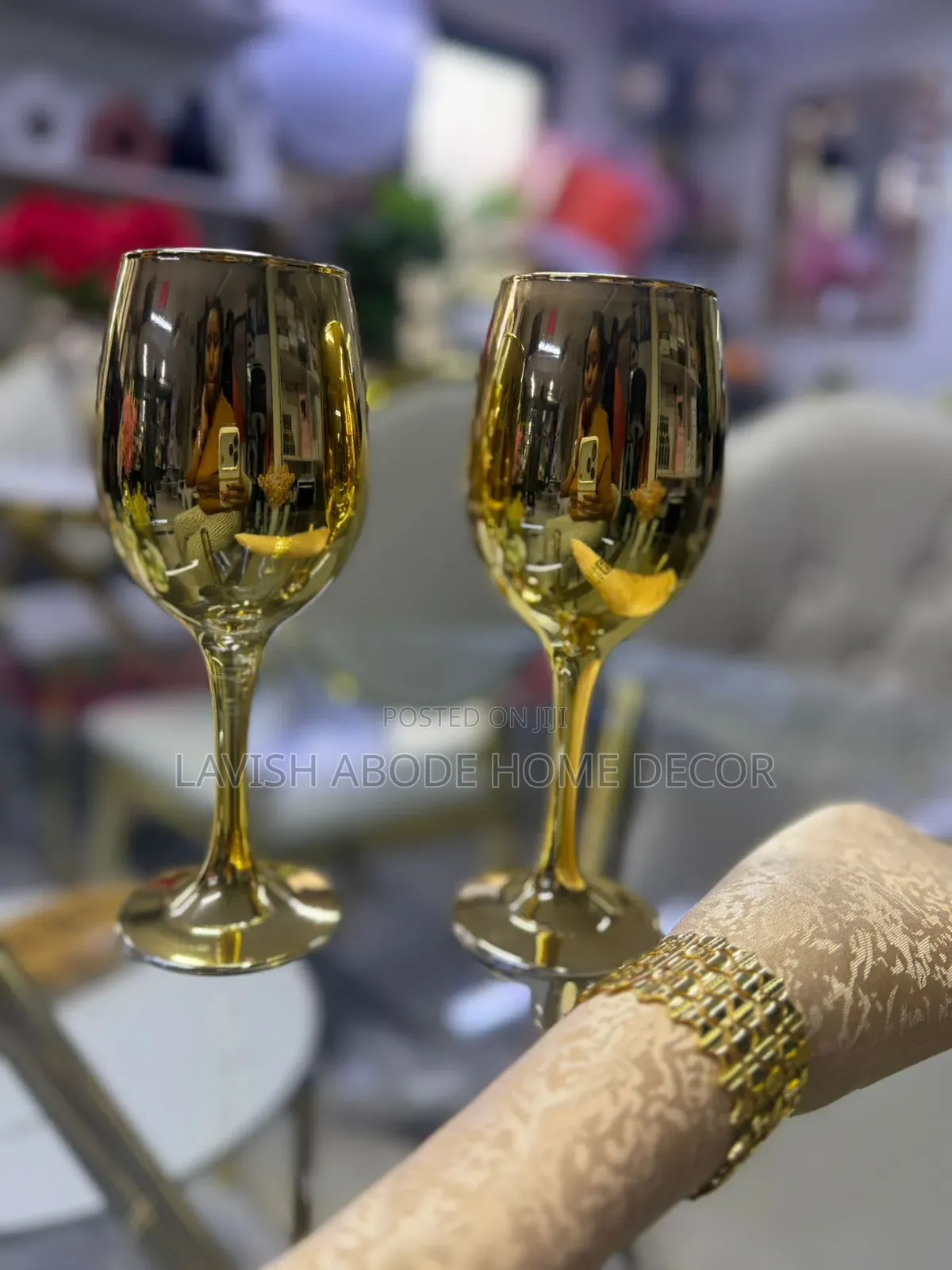Luxury Gold Wine Glass for House and Events