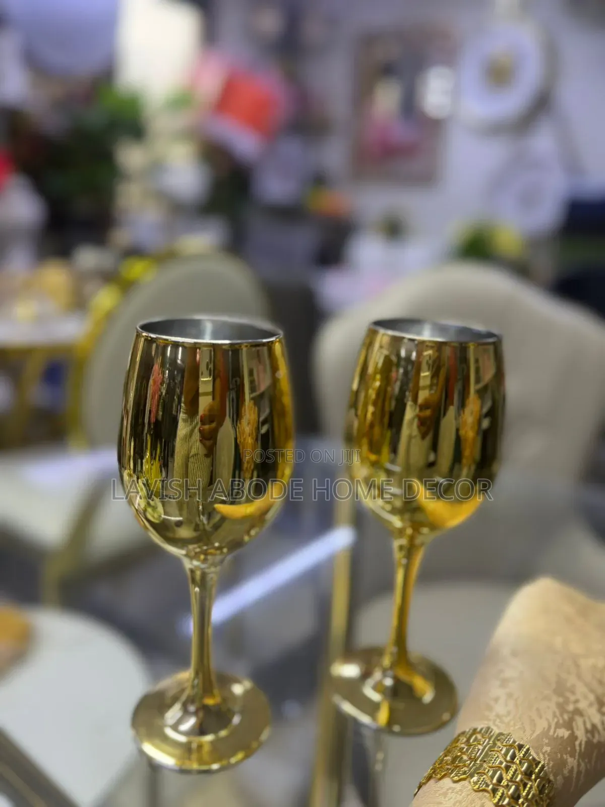 Luxury Gold Wine Glass for House and Events