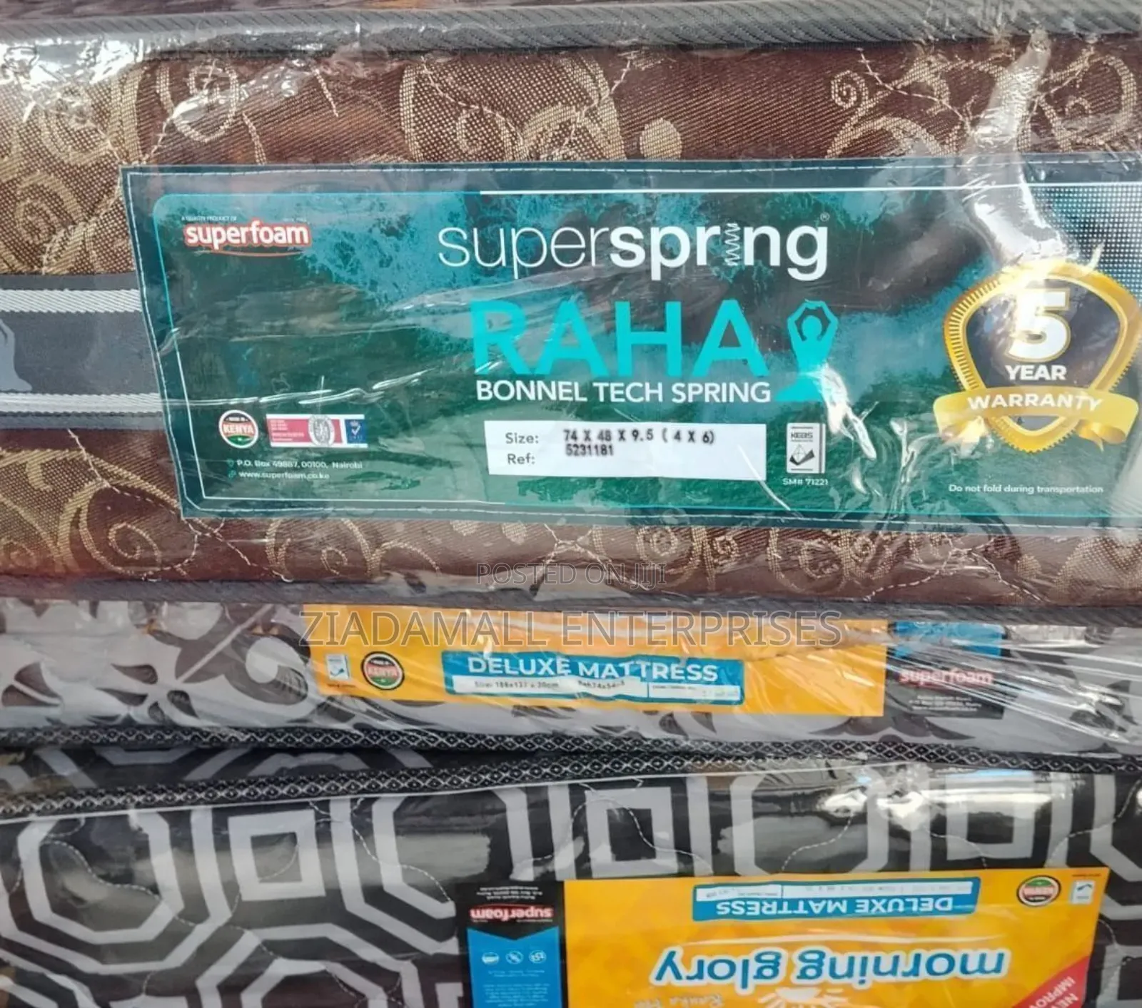 Spring Mattress Orthopedic Support Spring Mattress 10 Inch (4×6)