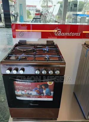 Ramtons Standing Cooker 60*60cm. 3g+1e . Electric Oven. Rc 605(Brown)
