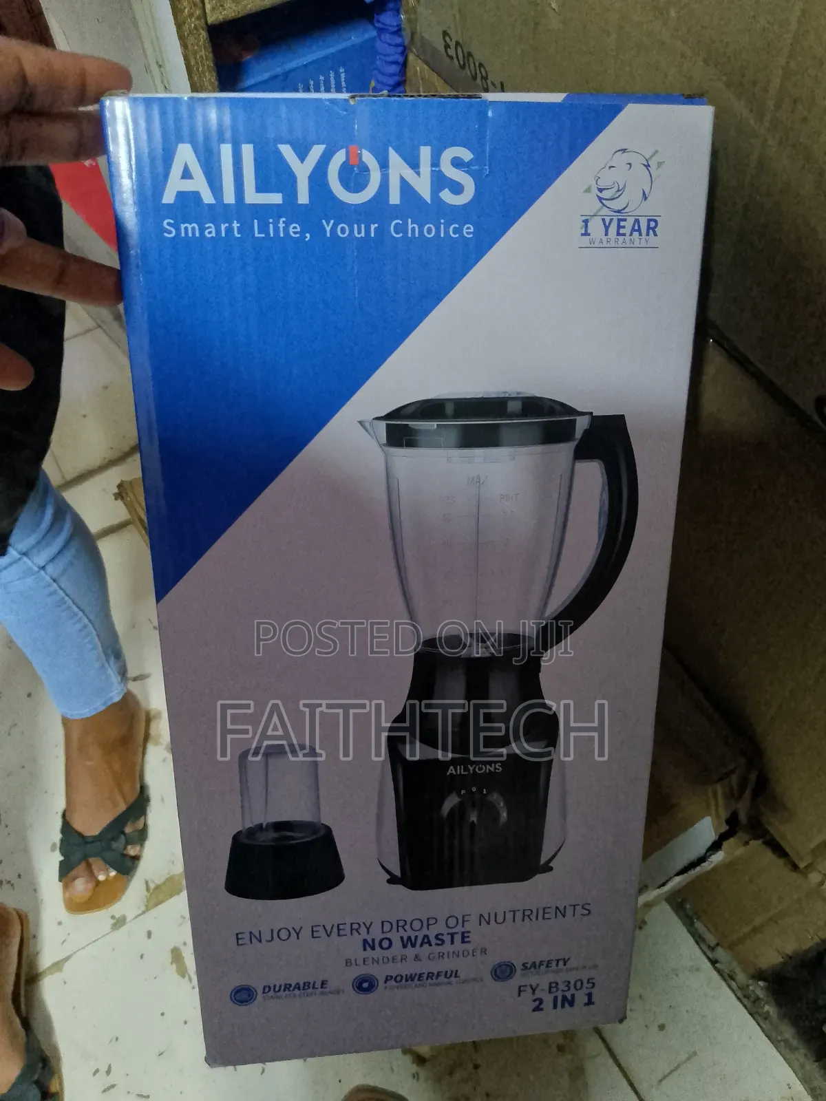 Ailyons 2 in 1 Heavy Blender
