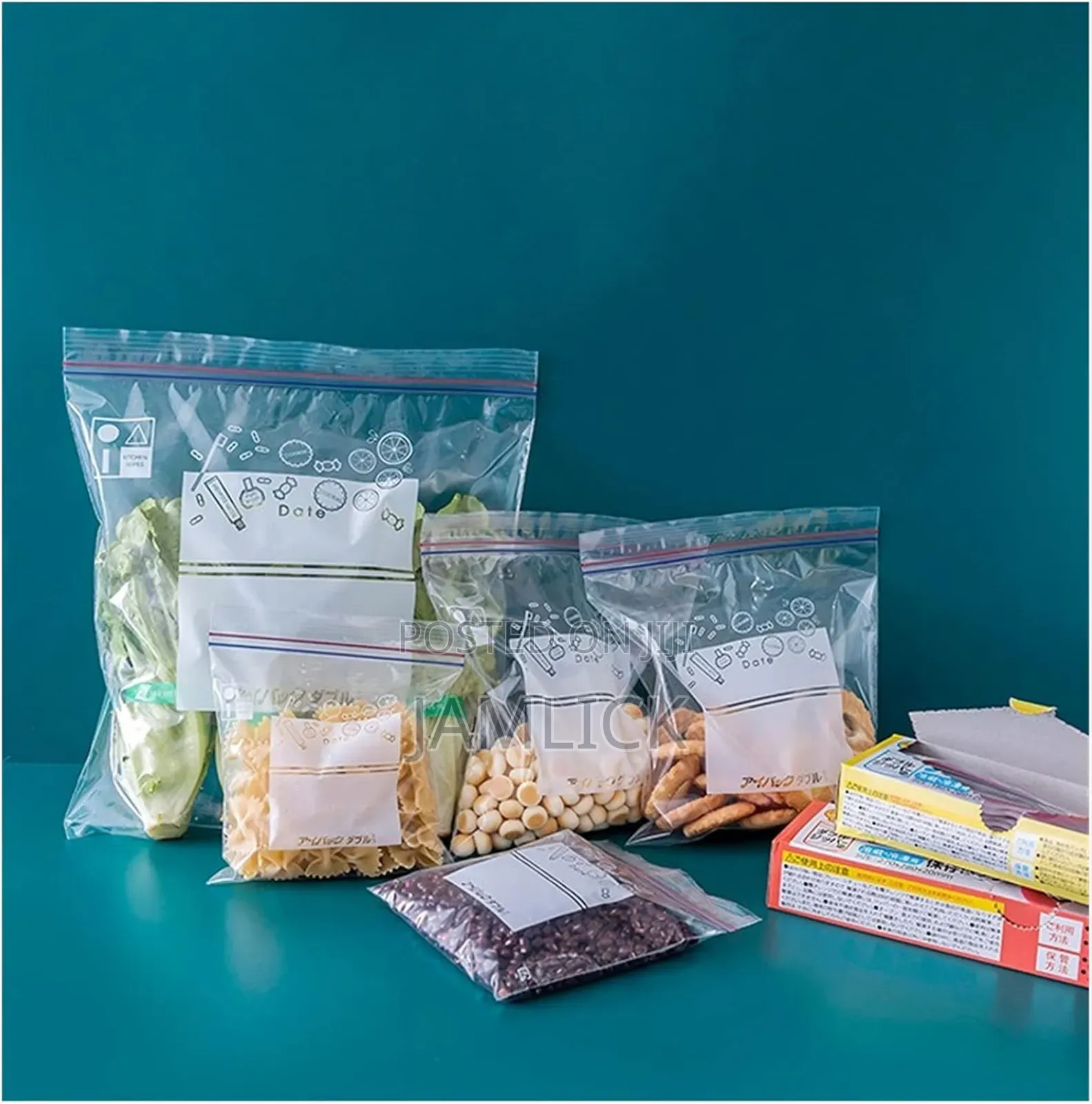 Reusable Label Ziplock Food Storage Bags –Id