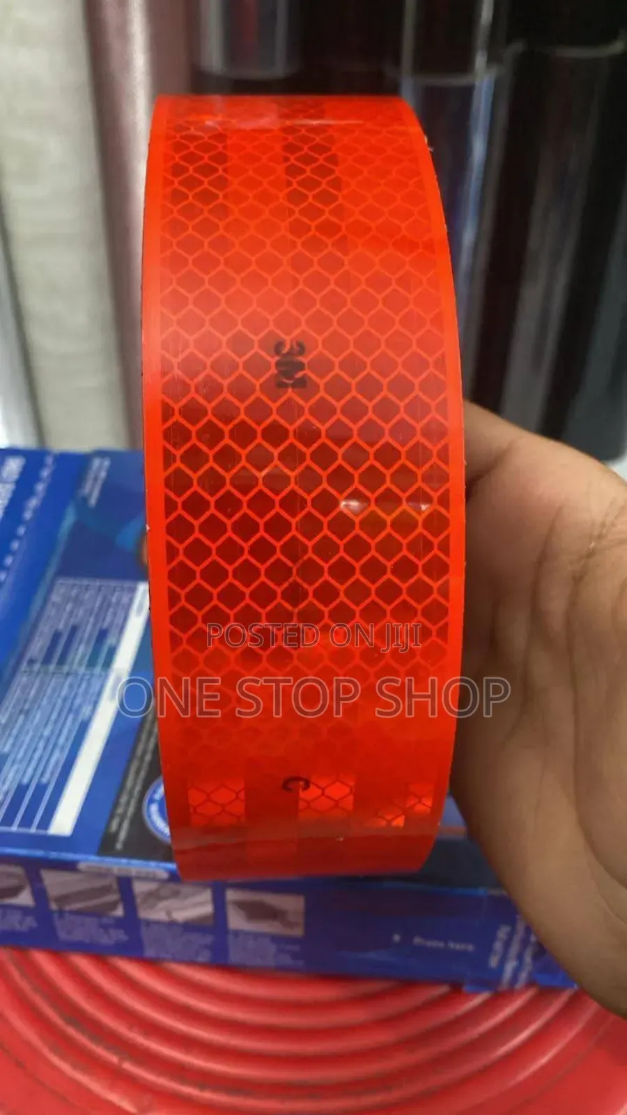 50meters All Red Plain Reflective Tape Stickers