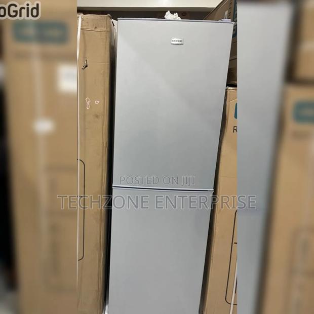 Decho 250 Litres Double Door Refrigerator, Silver  - main view