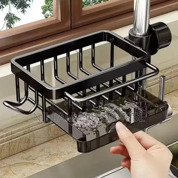Aluminum Kitchen Bathroom Sink Organizer - thumbnail 3