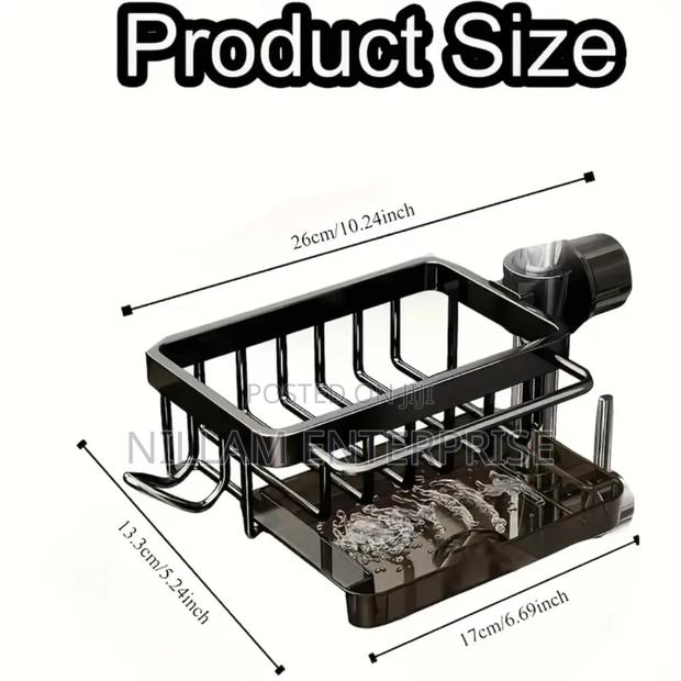 Aluminum Kitchen Bathroom Sink Organizer - thumbnail 5