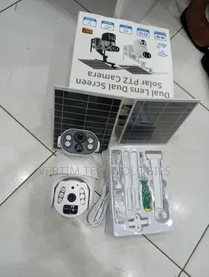 6mp 4g Solar Waterproof Camera Dual Lens CCTV PTZ Security Solar Camer