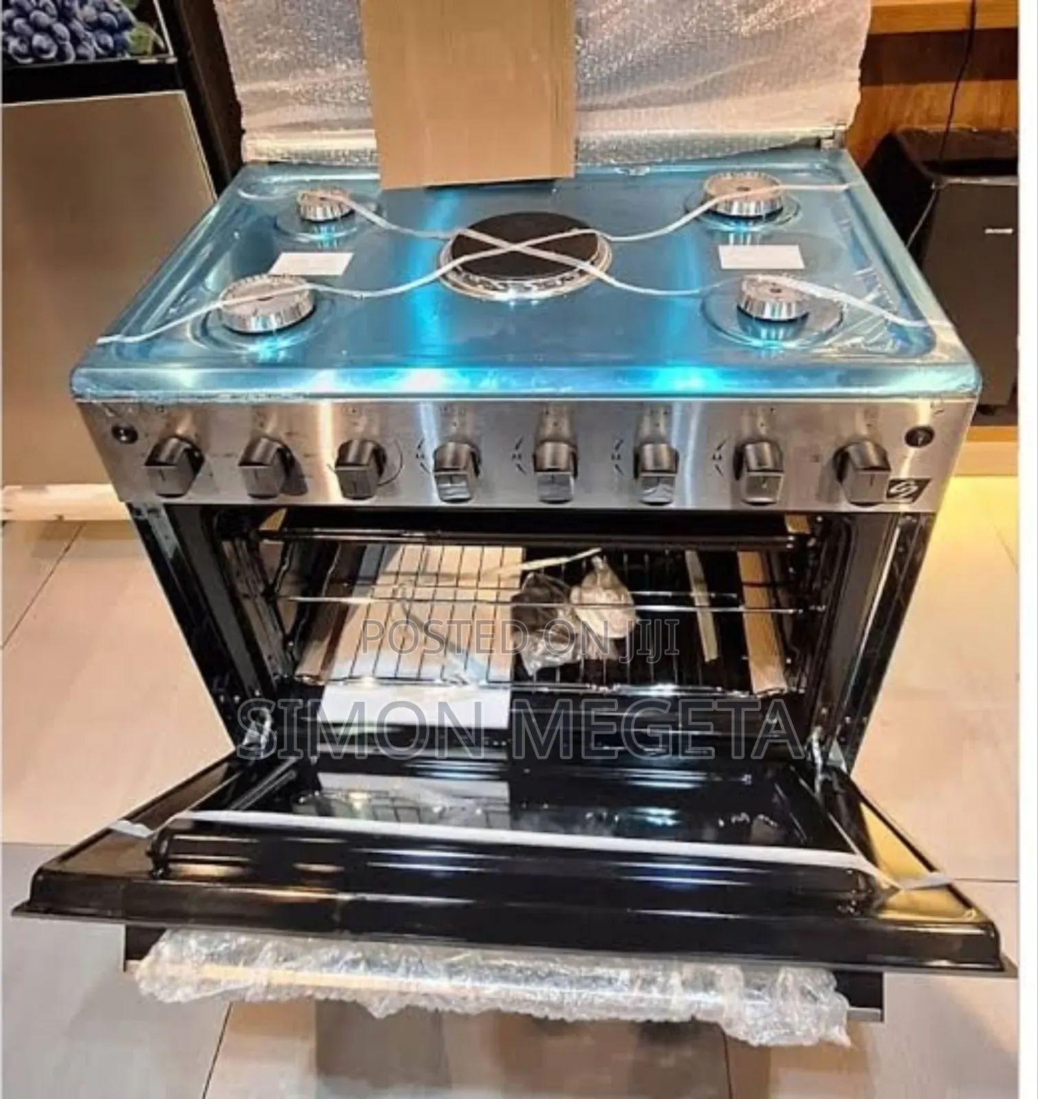 60*90 Starworth 4+1 Stainless Steel Cooker With Electric Oven