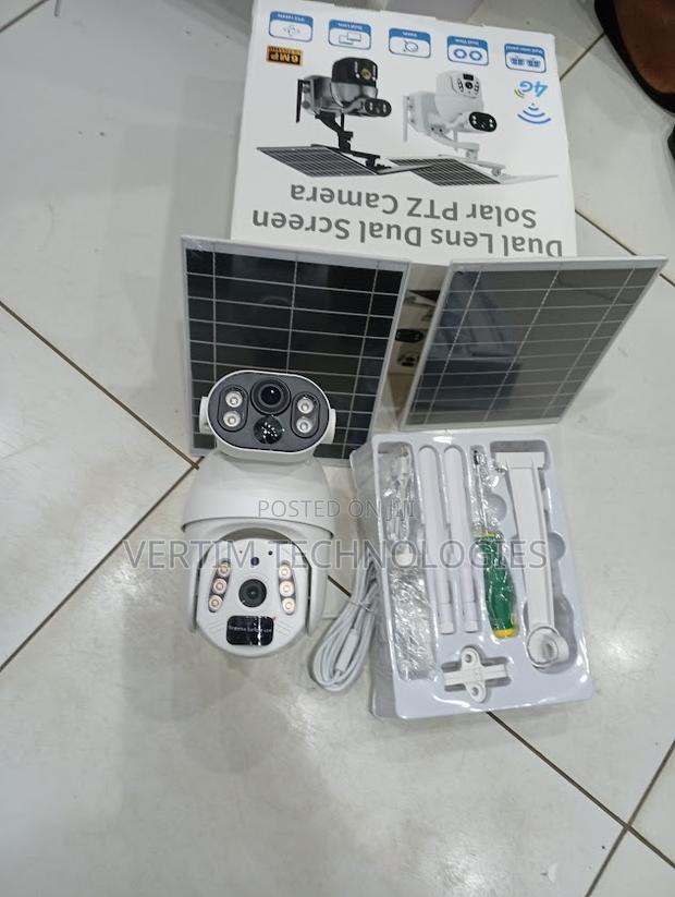 Quality 6mp Ubox Solar 4g PTZ Camera Dual Panel Security Camera