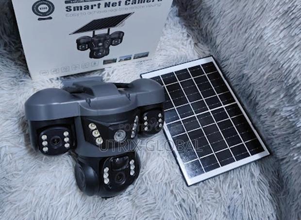 Triple Lens Solar Camera Wifi Hd Security System - main view