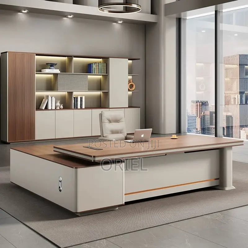 Office Desk : 1.6m L-Shaped Workstation Executive Desk