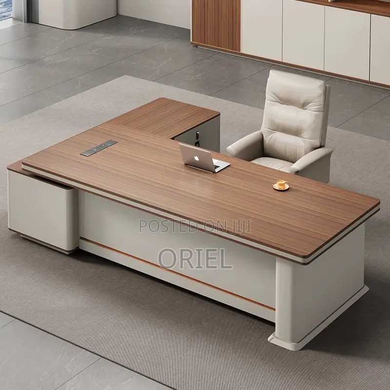 Office Desk : 1.6m L-Shaped Workstation Executive Desk