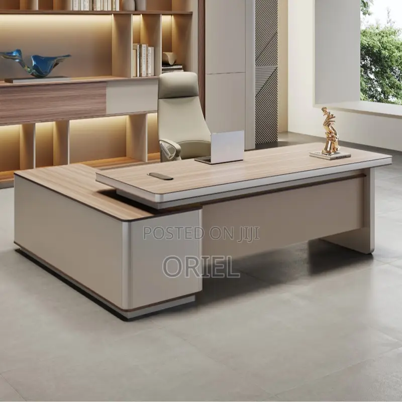 Office Desk : 1.6m L-Shaped Workstation Executive Desk