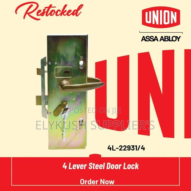 4lever Steel Door Lock - main view