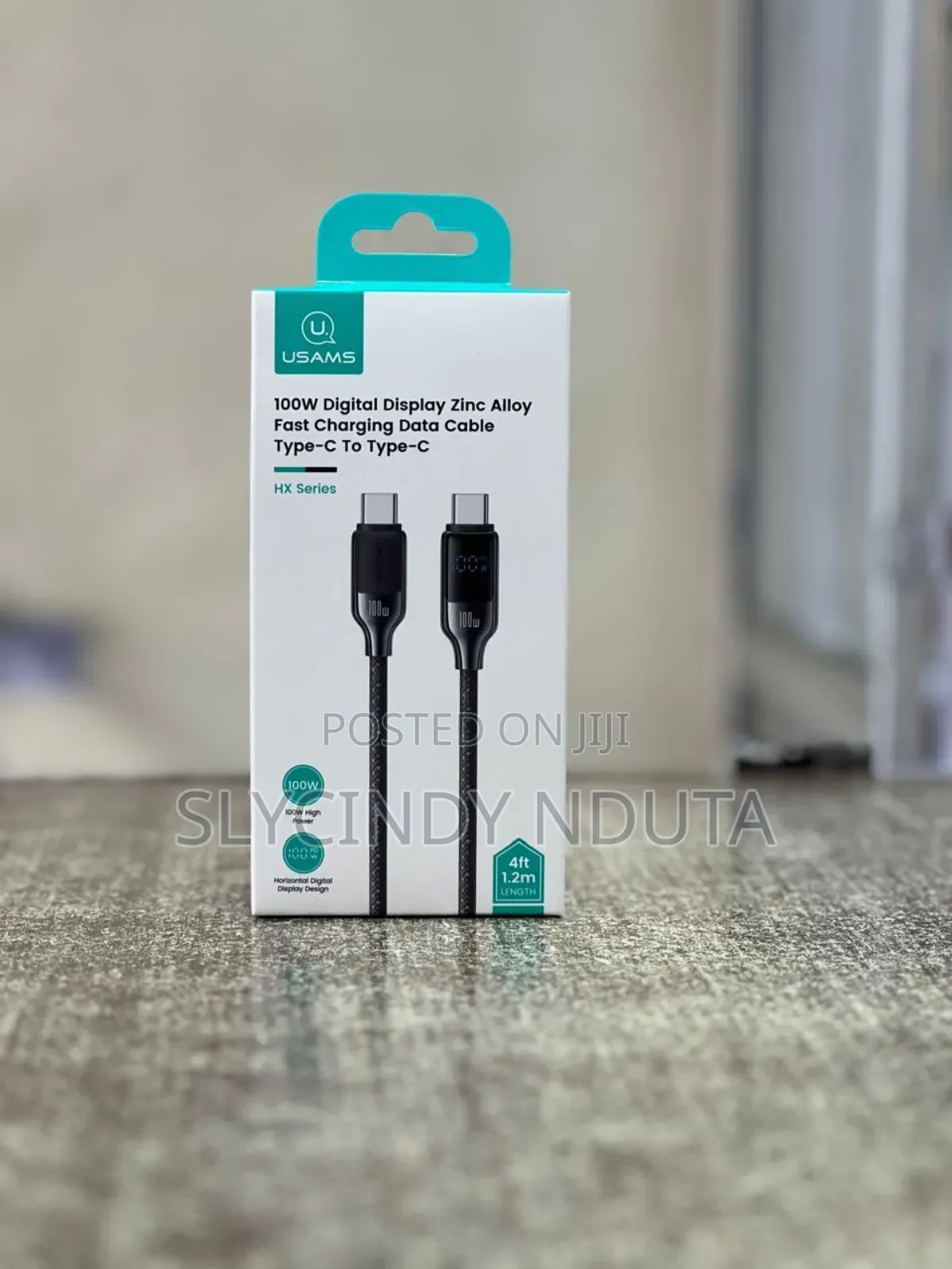 Usams 100w Type-C to Type-C Cable