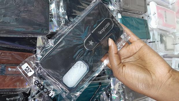 Simsi Samsung A54 Premium Silicone Leather Back Cover -Black - thumbnail 3